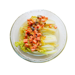 胡萝卜丁上汤娃娃菜