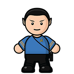 先生斯波克男孩Mini-Guy