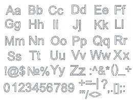 手绘字母数字