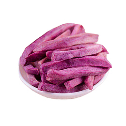 一碗休闲油炸零食紫薯条产品图免