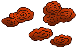 中国风红色云纹