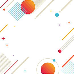 矢量孟菲斯装饰线条几何