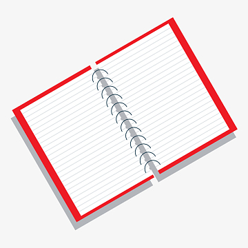 商务办公笔记本俯视图矢量素材