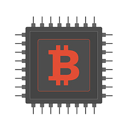 卡通手绘插画装饰电脑芯片