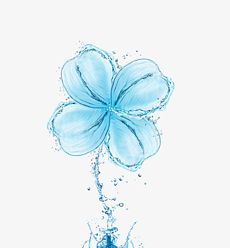 卡通简约水资源相关插画装饰设计