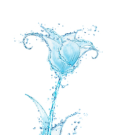 卡通简约水资源相关插画装饰设计