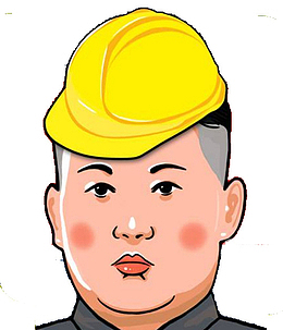 卡通旷工大人logo矿工帽