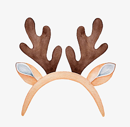 创意棕色鹿角头饰