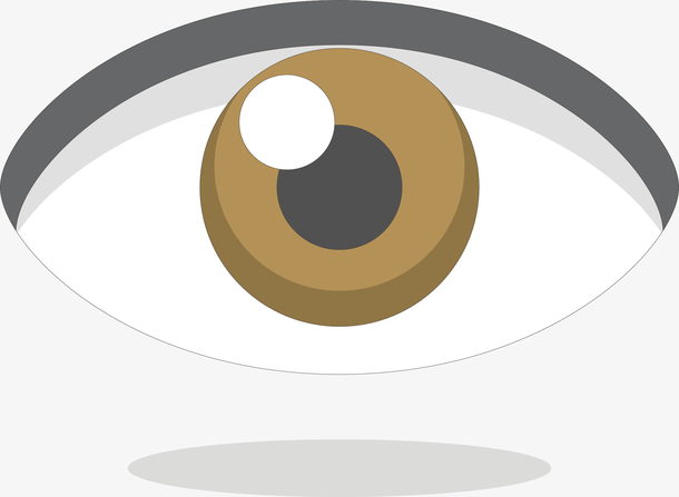 矢量图人类的眼睛