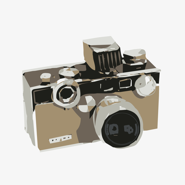 相机手绘创意矢量免抠图png