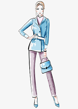 手绘都市丽人时尚海报(2239x3358)png手绘卡通时尚购物美女(2529x2999