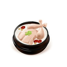 黑色圆弧创意鸡汤食物元素