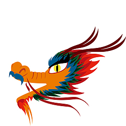 二月二龙抬头卡通装饰中国龙海报