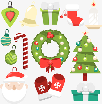 13款卡通圣诞节装饰物