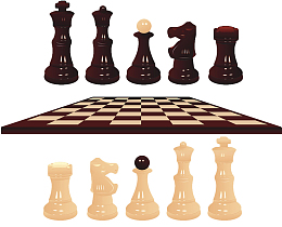 手绘棋盘棋子
