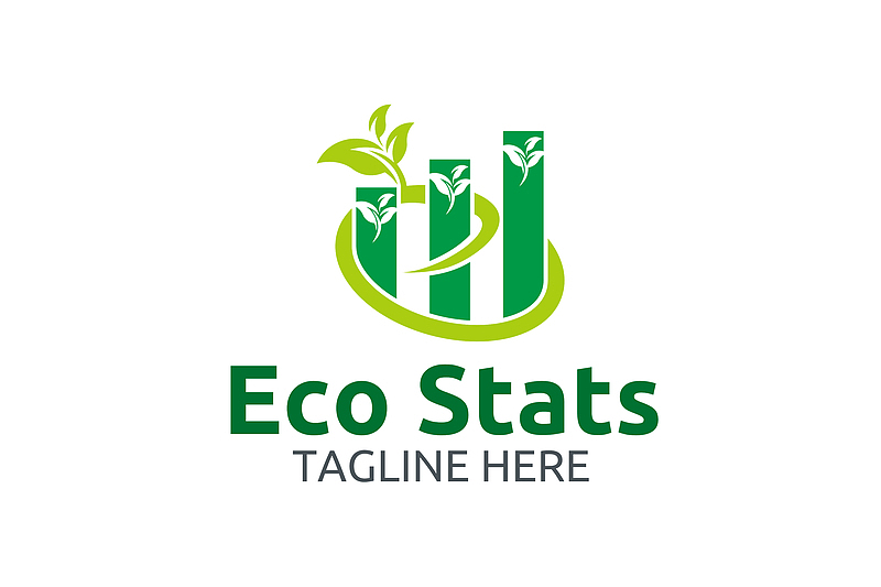 绿色自然线条logo