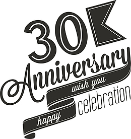 矢量创意结婚三十周年庆设计