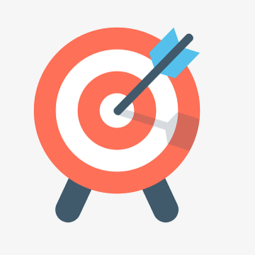 红色飞镖卡通插画