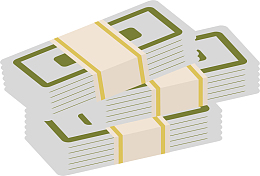 矢量图水彩创意美元