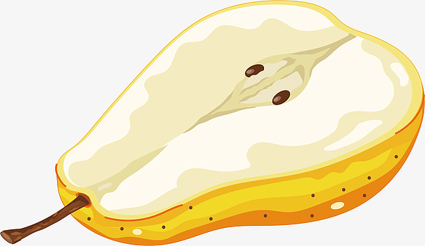 矢量图水彩卡通香梨(1508x874)aipng绿色卡通梨子水果(1500x1500)png