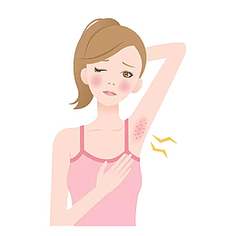 腋下过敏美女png