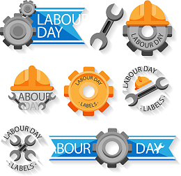 矢量手绘劳动节快乐