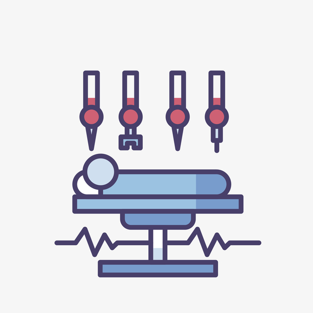 医疗手术自动设备矢量图标免抠图