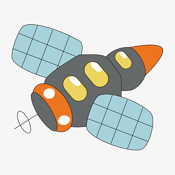 太空飞船aipng卡通手绘外星人矢量图aipng矢量儿童画外星人背景素材ai