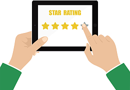 矢量手机五星好评