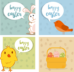 创意卡通动物背景边框设计