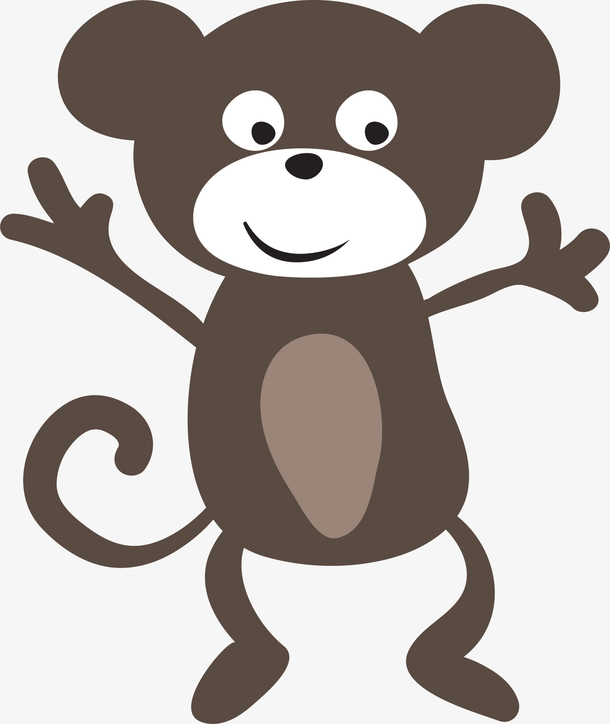 咖啡色卡通小动物