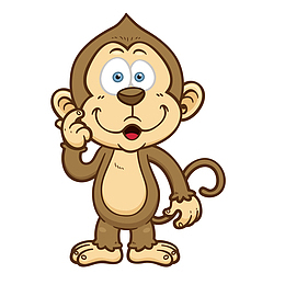 卡通可爱的小猴子设计aipng卡通猴子png卡通可爱小猴子矢量图png卡通