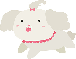 卡通小狗水彩插画装饰