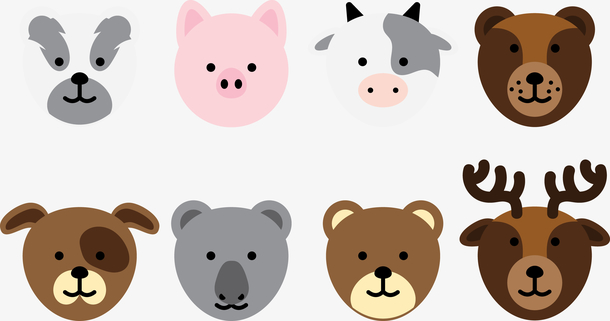 卡通动物素材免费下载_觅元素