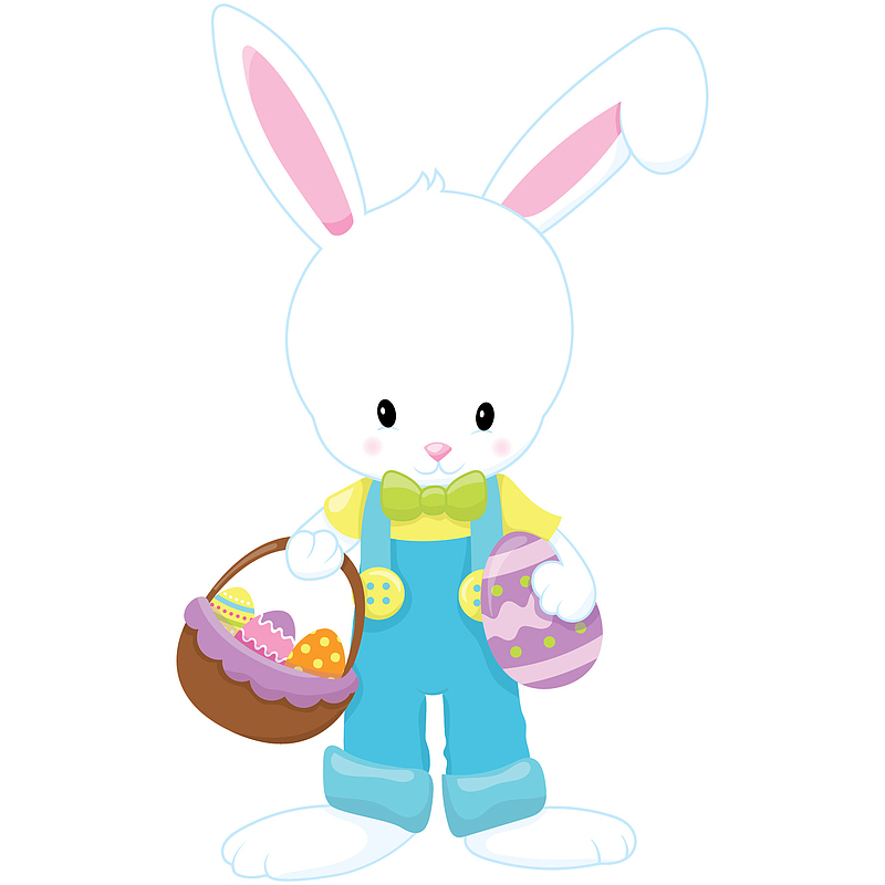 卡通可爱小动物装饰动物头像兔子