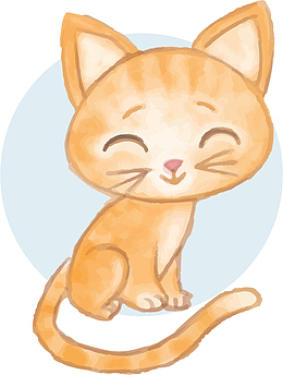 卡通创意插画小猫咪动物
