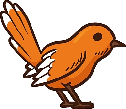 斑鸠豆腐手绘卡通素材