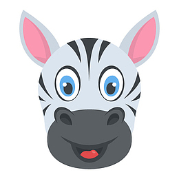卡通可爱小动物装饰动物头像