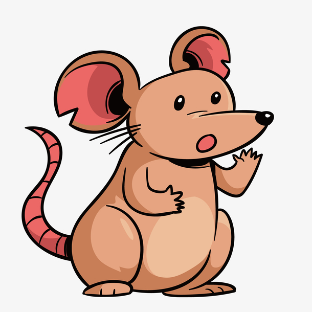 肉色绘画设计老鼠素材免费下载_觅元素