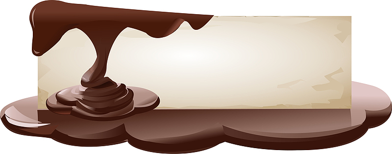 褐色巧克力框架边框纹理