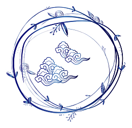 中国风祥云边框底纹