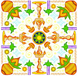 黄色简约烛台背景