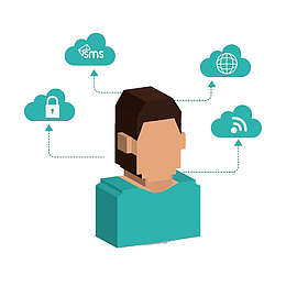 手绘商务男士人物头像