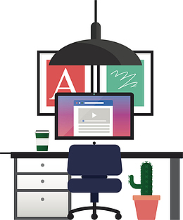 矢量图现代文员工作一览