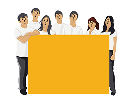 2018年企业招贤纳士卡通设计