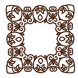 复古风边框纹样图