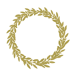 棕色草环装饰素材