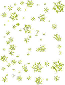 绿色雪花背景