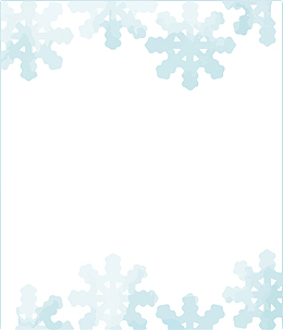 蓝色雪花框架