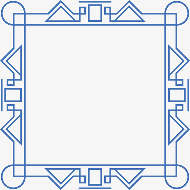 简约几何边框纹理免抠素材免费下载_觅元素51yuansu.com